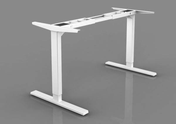 Höhenverstellbares Tischgestell in Weiß