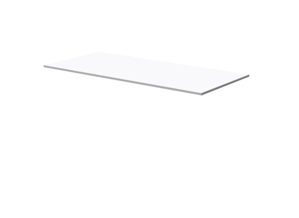 Tischplatte, Weiß, 110 × 60 cm – Bild 2
