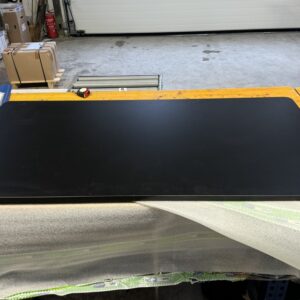 Tischplatte, Schwarz, 160 x 80 mit Kabeldurchlass