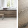 Tischplatte, Eiche Evoke Fossil, 120 × 60 cm – Bild 2