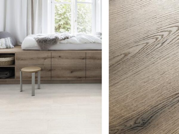 Tischplatte, Eiche Evoke Fossil, 120 × 60 cm – Bild 2