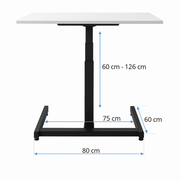 StandMate eletrisches Tischgestell, schwarz (Auslaufmodell) – Bild 3