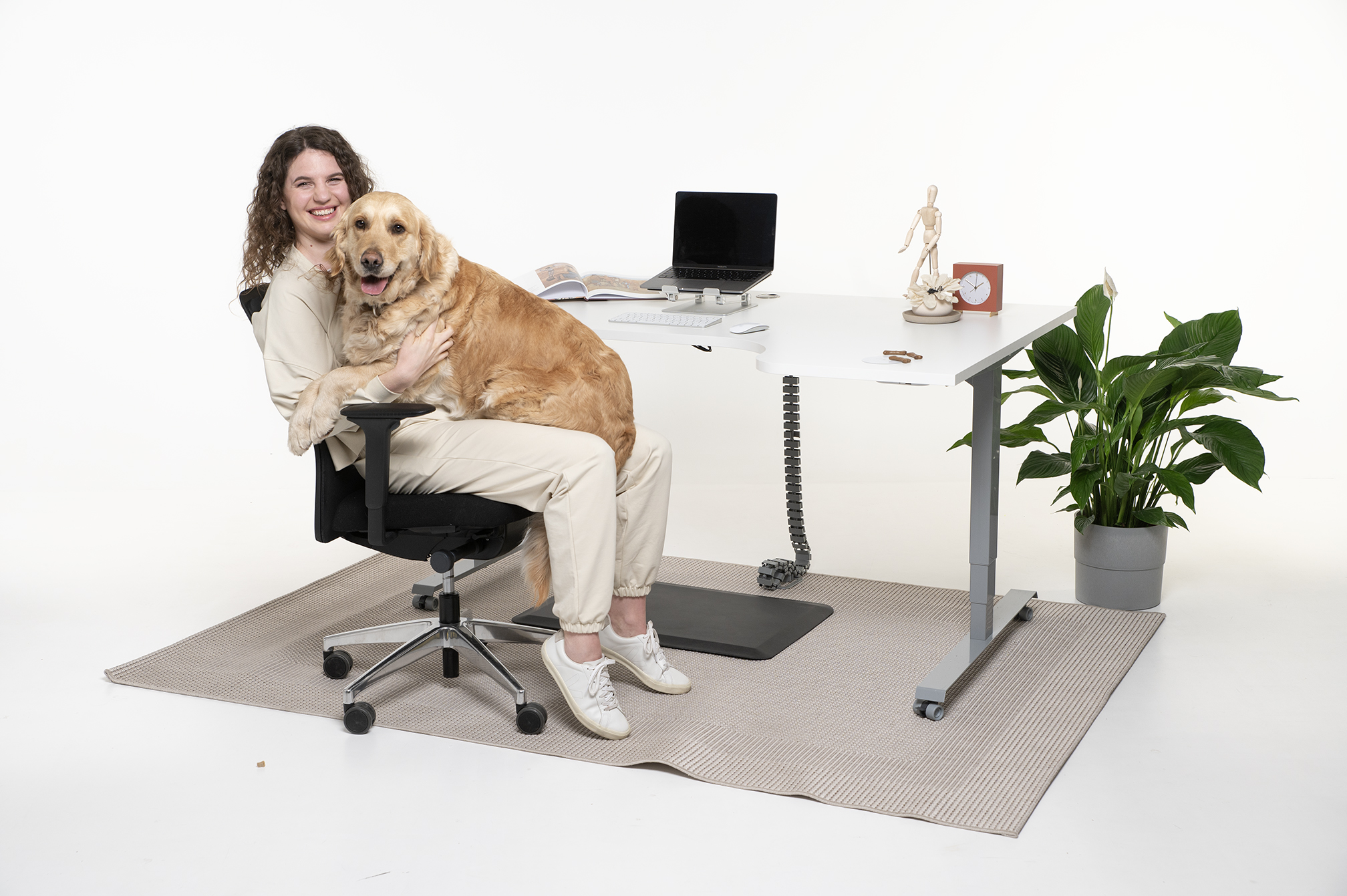 StandUp Pro Ecktisch-Mini höhenverstellbarer Ecktisch